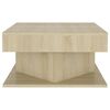 vidaXL Mesa de centro madera contrachapada roble Sonoma 57x57x30 cm
