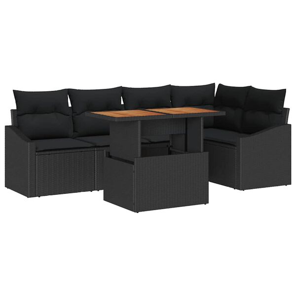 vidaXL Conjunto de Comedor de Jard&iacute;n Negro y Marr&oacute;n 100 x 55 x 73 cm