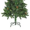 vidaXL Árbol de Navidad preiluminado con luces y bolas verde 150 cm