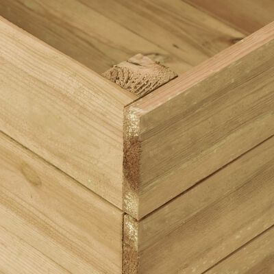 vidaXL Arriate de madera de pino impregnada 200x150x54 cm