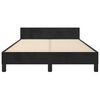 vidaXL Estructura de cama sin colch&oacute;n terciopelo negro 120x190 cm