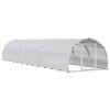 vidaXL Gallinero Plateado 600 x 150 x 100 cm Acero Galvanizado