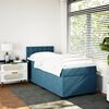vidaXL Cama box spring con colch&oacute;n terciopelo azul 90x190 cm