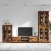 vidaXL Conjunto de mueble de TV con caj&oacute;n FLORIN Roble ahumado
