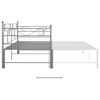 vidaXL Estructura sofá cama extraíble sin colchón metal gris 90x200 cm