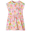Vestido infantil rosa suave 116