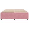 vidaXL Estructura de cama sin colch&oacute;n terciopelo rosa 180x200 cm