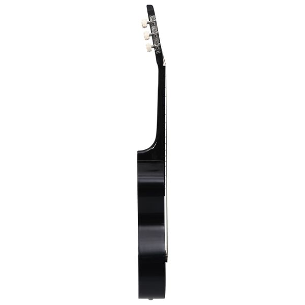 vidaXL Guitarra cl&aacute;sica para principiantes con funda negro 3/4 36"