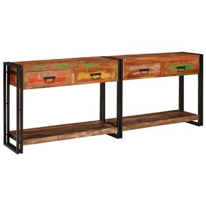 vidaXL Mesas consola 2 uds. Multicolor 200 x 33 x 75 cm
