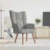vidaXL Sill&oacute;n de relax de terciopelo gris claro