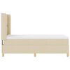 vidaXL Cama tipo Box Spring con colch&oacute;n Crema 80 x 200 cm tela