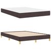 vidaXL Cama tipo Box Spring Marr&oacute;n Oscuro 140 x 190 cm tela
