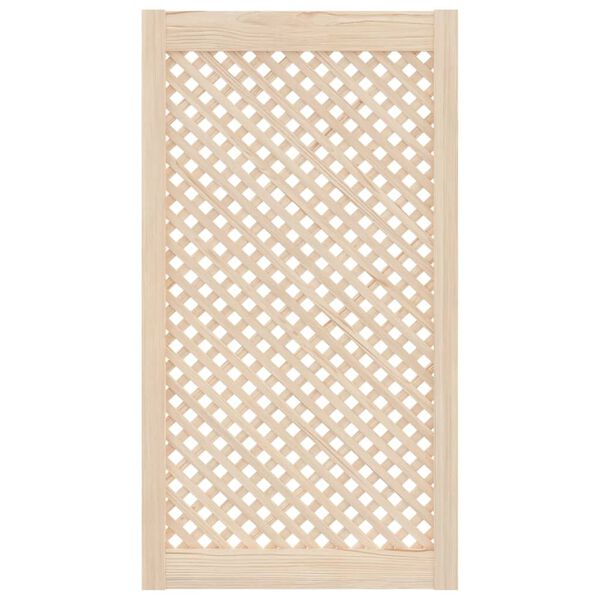 vidaXL Puertas de armario entramado 2 uds madera pino 49,5x99 cm