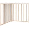 vidaXL Puerta para perros plegable 2 paneles madera de abeto 160 cm