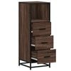vidaXL Armario de ba&ntilde;o madera contrachapada roble marr&oacute;n 35x37,5x100cm