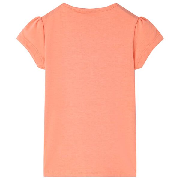 Camiseta infantil naranja ne&oacute;n 92