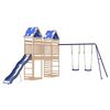vidaXL Parque infantil de exterior de madera maciza de pino