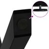 vidaXL Patas para mesa de centro en forma de X (2 unidades), color negro, 70 x (30-31) cm, acero