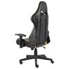 vidaXL Silla gaming giratoria PVC dorado