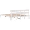 vidaXL Estructura de cama Blanco 200 x 200 cm Madera maciza de Pino