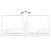 vidaXL Estructura de cama para niños madera de pino blanco 70x140 cm