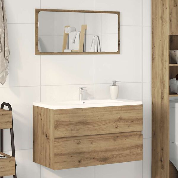 vidaXL Armario pared ba&ntilde;o madera ingenier&iacute;a artisian 80x38,5x45 cm