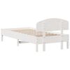 vidaXL Estructura de cama sin colch&oacute;n madera de pino blanca 90x200 cm