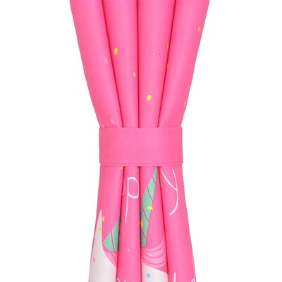 vidaXL Cortinas opacas con estampado de niños 2 piezas 140x240cm rosa