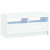 vidaXL Mueble de TV LED Blanco Madera de ingenier&iacute;a