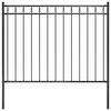 vidaXL Valla de jard&iacute;n ASSEN de acero, 1,7 x 1,2 m, negro