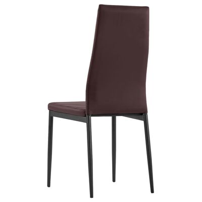 vidaXL Conjunto de mesa y sillas de comedor 7 piezas marrón