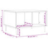vidaXL Mesa de centro madera contrachapada blanco 60x50x36,5 cm