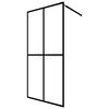 vidaXL Mampara de ducha vidrio templado esmerilado 140x195 cm
