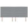 vidaXL Cabecero Gris Claro 200 cm tela