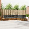 vidaXL Conjunto de sof&aacute;s de exterior 6 Pieza Natural y Antracita