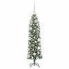 vidaXL &Aacute;rbol Navide&ntilde;o Artificial Delgado con 150 LED Verde y 120 cm
