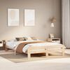 vidaXL Estructura de cama sin colchón madera de pino blanco 150x200 cm