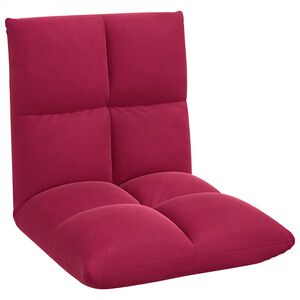 vidaXL Silla de suelo Rojo vino 50 x 61 x 57 cm Terciopelo