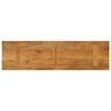 vidaXL Tablero de mesa rectangular madera maciza mango 110x30x3,8 cm