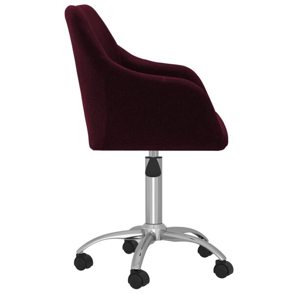 vidaXL Sillas de comedor giratorias 2 unidades tela morada