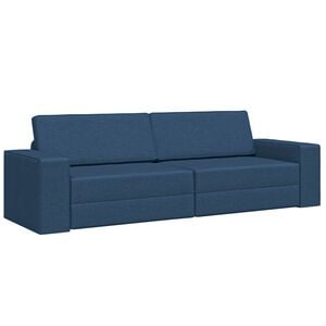 vidaXL Sof&aacute; cama Azul marino 245 x 78 x 77 cm tela
