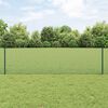 vidaXL Valla con Poste Verde 0,6 x 50 m Acero y PVC