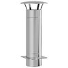 vidaXL Extensi&oacute;n de Chimenea Plateado 35 x 35 x 82 cm Acero inoxidable