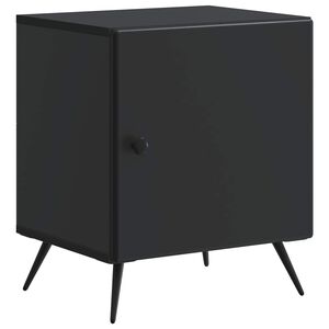 vidaXL Armario de Noche Negro 43 x 34,5 x 50 cm Madera de Ingenier&iacute;a