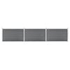 vidaXL Valla de jard&iacute;n de WPC gris 526x106 cm