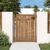vidaXL Puerta de jard&iacute;n 100x125 cm de acero corten con dise&ntilde;o de bamb&uacute;