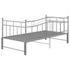 vidaXL Estructura sof&aacute; cama extra&iacute;ble sin colch&oacute;n metal gris 90x200 cm