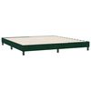 vidaXL Cama box spring sin colch&oacute;n terciopelo verde oscuro 180x220 cm