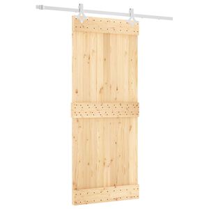 vidaXL Puerta Corredera Natural y Blanco 85 x 210 cm