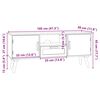 vidaXL Mueble de TV con puertas madera contrachapada 105x30x45 cm